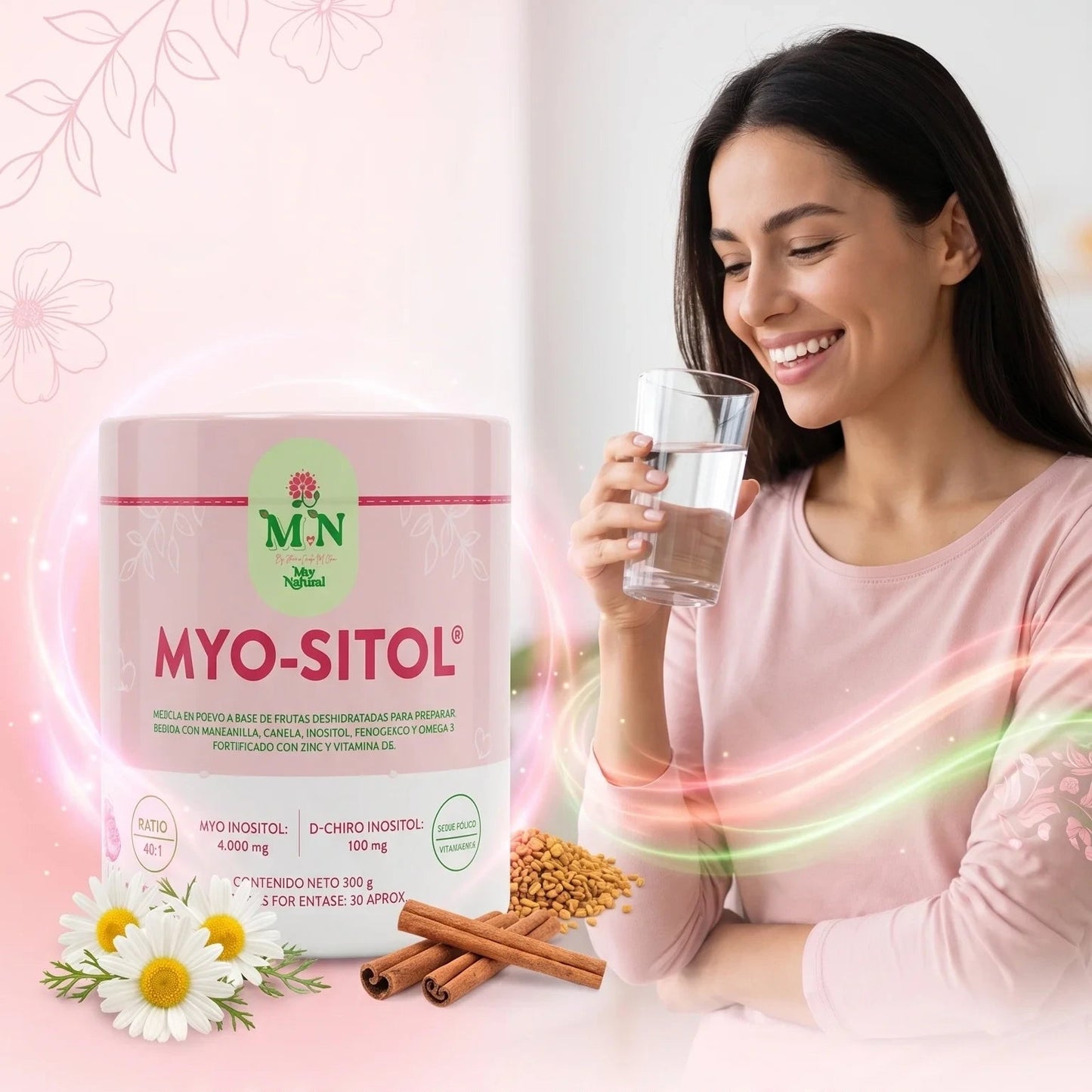 Myo-sitol (Equilibrio hormonal y metabólico) Polvo 300g My Natural
