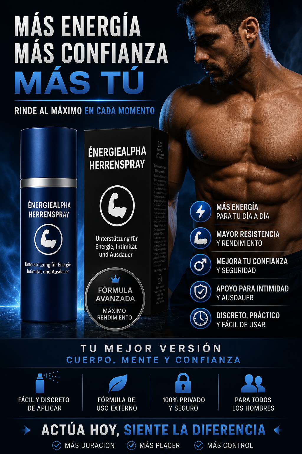 ÉnergieAlpha Mens | ¡Erecciones potentes en solo 5 minutos!