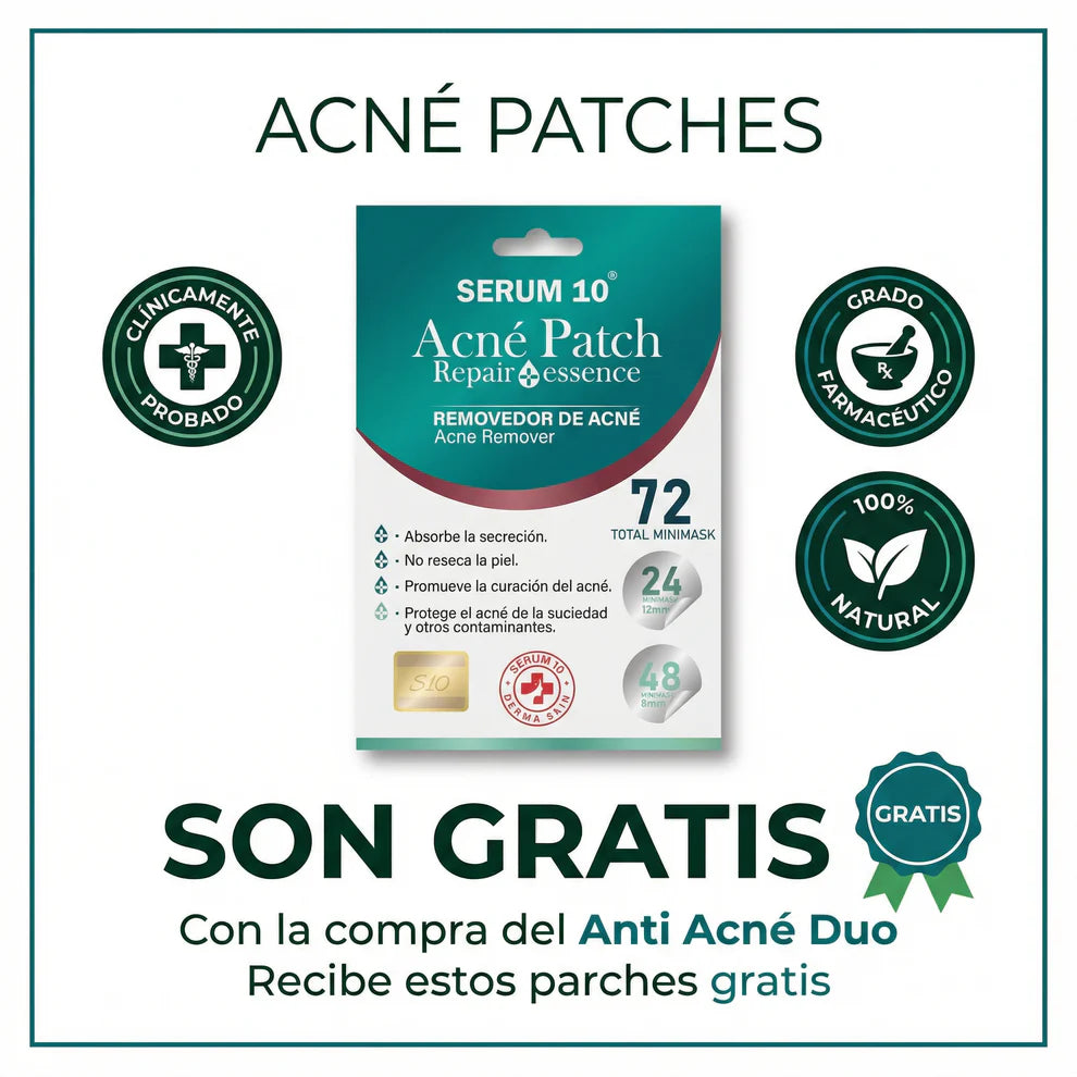 Anti-Acné Duo S10 + Obsequio (72 parches para acné) GARANTIZADO