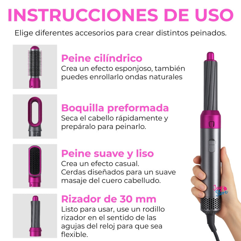 CEPILLO SECADOR REMNLIGNTON 5 EN 1 CON GARANTIA DE POR VIDA